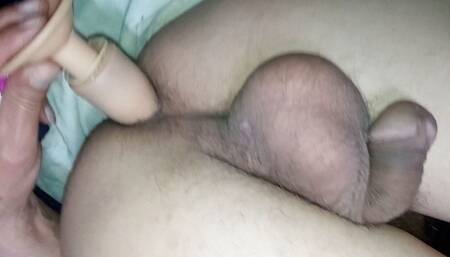 Anal masturbation cumshot