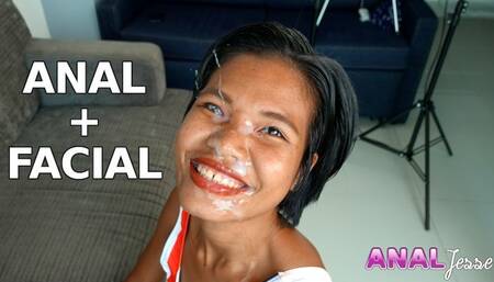 Anal and Huge Facial for Happy Thai Teen