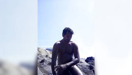 Very horny on the nudist beach