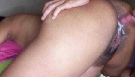 pregnant big ass brunette sucking and gaining milk in the mouth