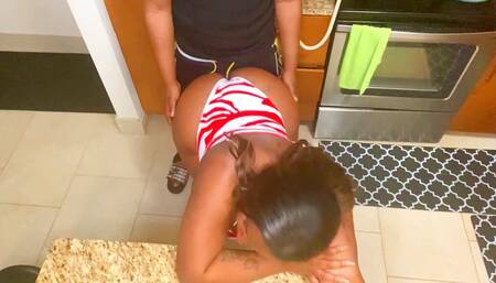 Diana giving amazing ass job to her dude
