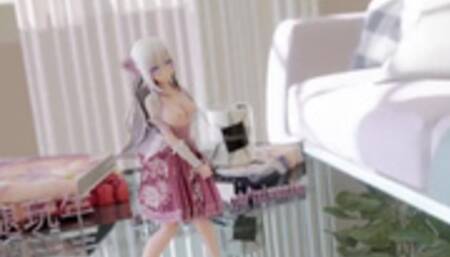 【R18-MMD】Re zero Emilia 爱蜜莉雅 - メランコリック