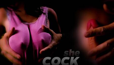 My girlfriend is a tranny! Shemale on shemale dream dirty talk and cum on panties