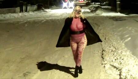 Cheeky catwalks new years eve without panties-full video