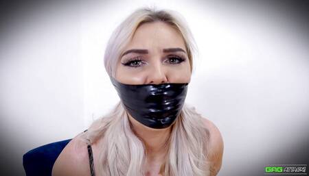 Roxee - Tegaderm tape gagged
