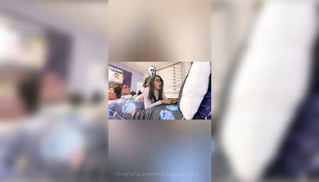 Teen fucked and cheated by her best friend on halloween - Halloween special