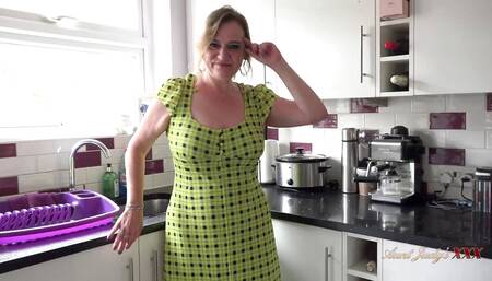 46yo Busty MILF Housewife Nel - Kitchen POV Suck & Fuck