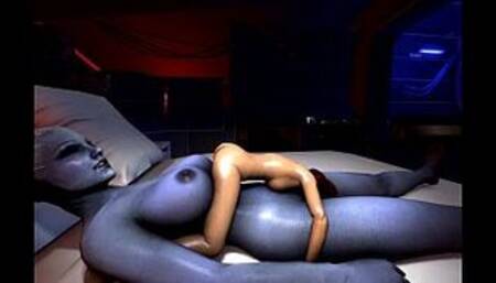 Liara helping Shepard relax!