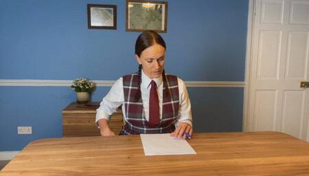 Leia severely punished by the Headmaster