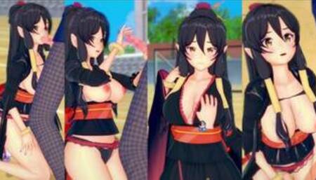 [Hentai Game Koikatsu! ]Have sex with Big tits Arifureta shokugyou Tio Klarus.3DCG Erotic Anime