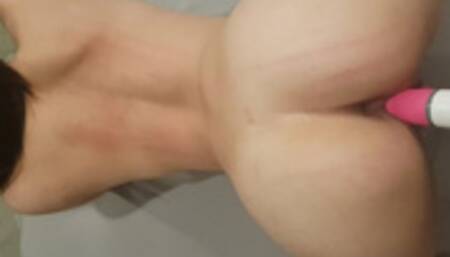 From dildo to double penetration anal. Hear her moan.