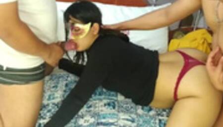 My Wife Goes Over For Drinks At The Party And We End Up Having Threesome With Stranger "Cuckold"