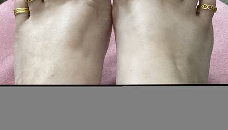 Clean hippie feet with toe rings pt2