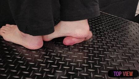 Footjob Trampling CBT, Hot Glue with TamyStarly (Top View) - Ballbusting, Stomping, CBT, Trampling, Femdom, Crush, Ball Stomping, Foot Fetish Domination, Footjob