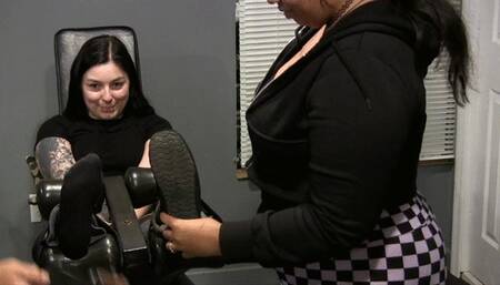 Navae wanted a little payback on Destiny for all the tickling! FEET!