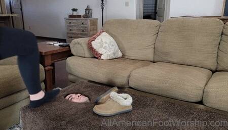 House shoes face in floor part 3