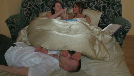 Sylwia And Weronika - Foot Rest In Bed - HD 1280x720