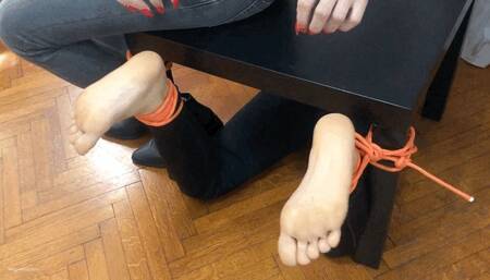 NICKY WANTS HER FEET BOUND AND TICKLED WITH LONG NAILS - MOV HD