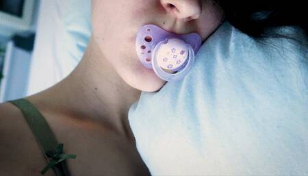 Pillow Humping With Pacifier