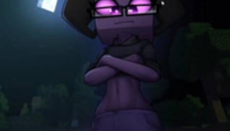 Hornycraft Minecraft Anal Sex toy deep in to ass