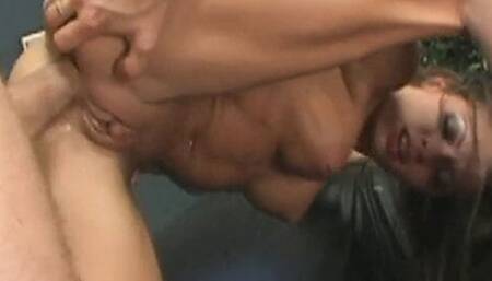 Fantastic sex scene for a busty woman in a hot sex scene