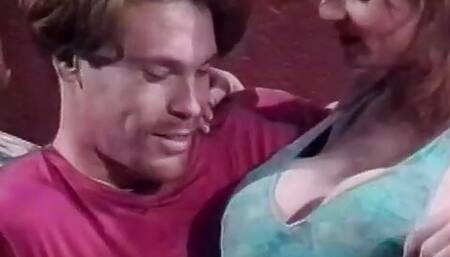 Bi-sexual guy gets cum shot on his back by hot white stud