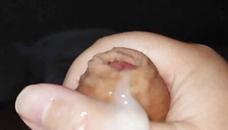 Early morning slow motion cumshot