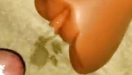 Fucking my 3D pocket pussy till i cum in her pussy