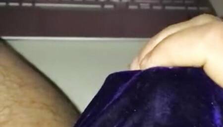 Submissive 'straight' boy in his panties cumming to cock