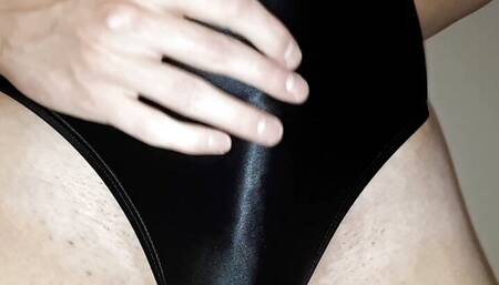 Black Leohex swimsuit cum