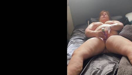 Grandma Solo Playing with Vibrator