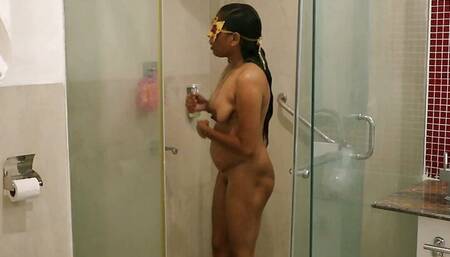 Indian Desi MILF with Big natural Tits has intimate sex after hot Shower