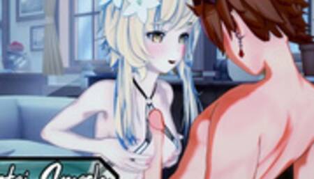 Lumine Gets her Pussy Fucked Hard by Tartaglia - Genshin Impact Hentai.