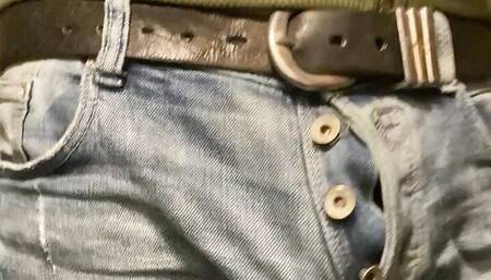 Showing bulge in my jeans