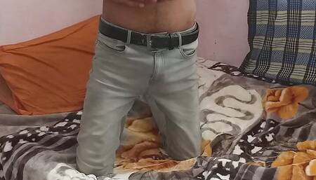 Indian Teen boy cumming on a blanket