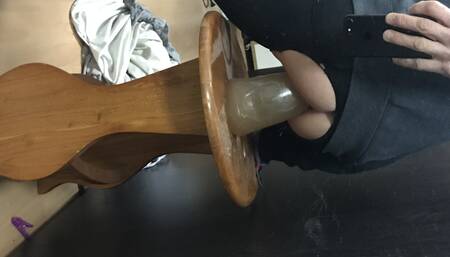 Riding one of my xxl dildos