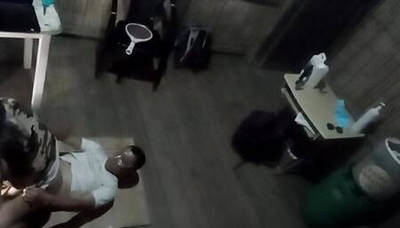 young military woman is fucked by her roommate