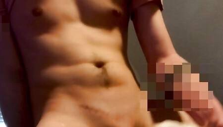 german amateur with big cock moans and cums in his fleshlight