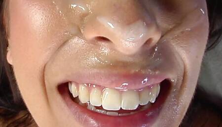 British brunette teen bitch try her first time porn casting