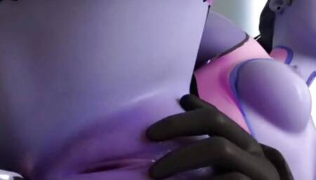Widowmaker Fingering Her Asshole