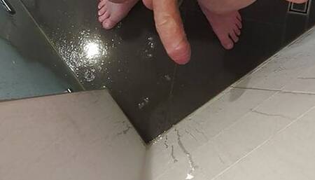 Jerking my dick with a metal cockring