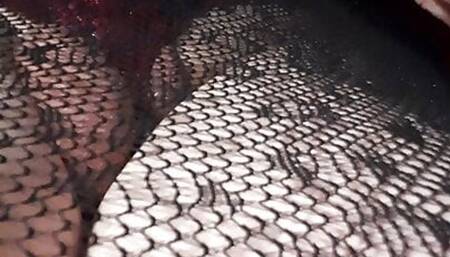 Craving cum in  fishnet