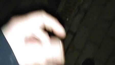 Wank on the balkony