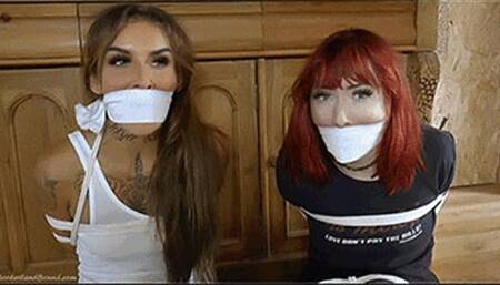 Hera & Eva in: Ghost Pushers Galore & the Case of the Gagged & Bound Snoop Mumblers! (WMV)