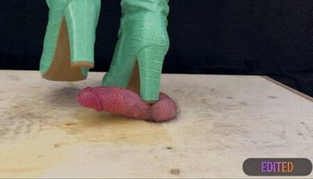 Heels Bootjob in Green Knee Boots with TamyStarly - Ballbusting, Stomping, CBT, Trampling, Femdom, Shoejob, Crush, Ball Stomping, Foot Fetish Domination, Footjob