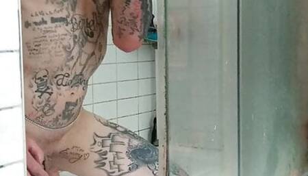 sissy training sucking in the shower