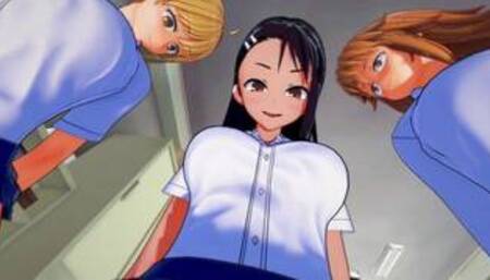 Futa Nagatoro Hayase & futa Gamo-chan & futa Yoshi Blowbang Taker POV