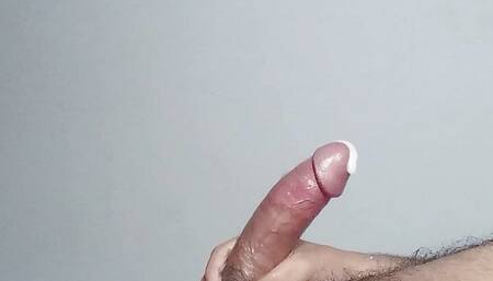 Hairy Man Jerking Off in the Bedroom