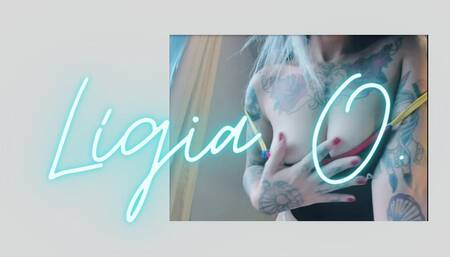 Ligia have fun and fuck her dildo a LOT