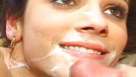 babysitter drinks breast milk from hard dicks